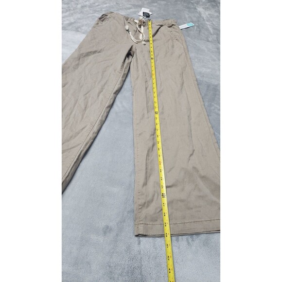 Roxy Women's Medium Beige Sunset View Wide Leg Linen Blend Pants NWT - Picture 12 of 13